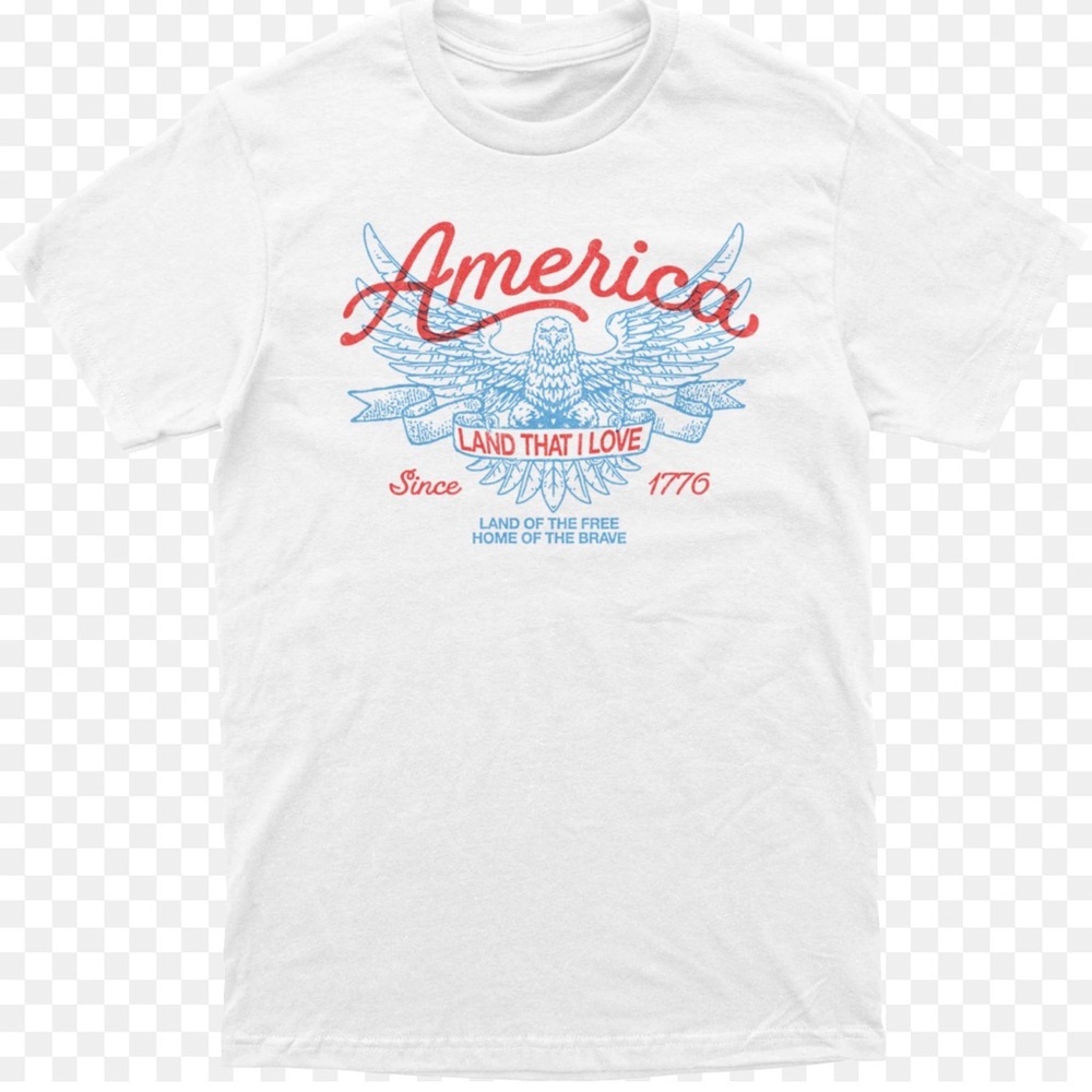 Patriotic White Graphic Tee- turning point USA